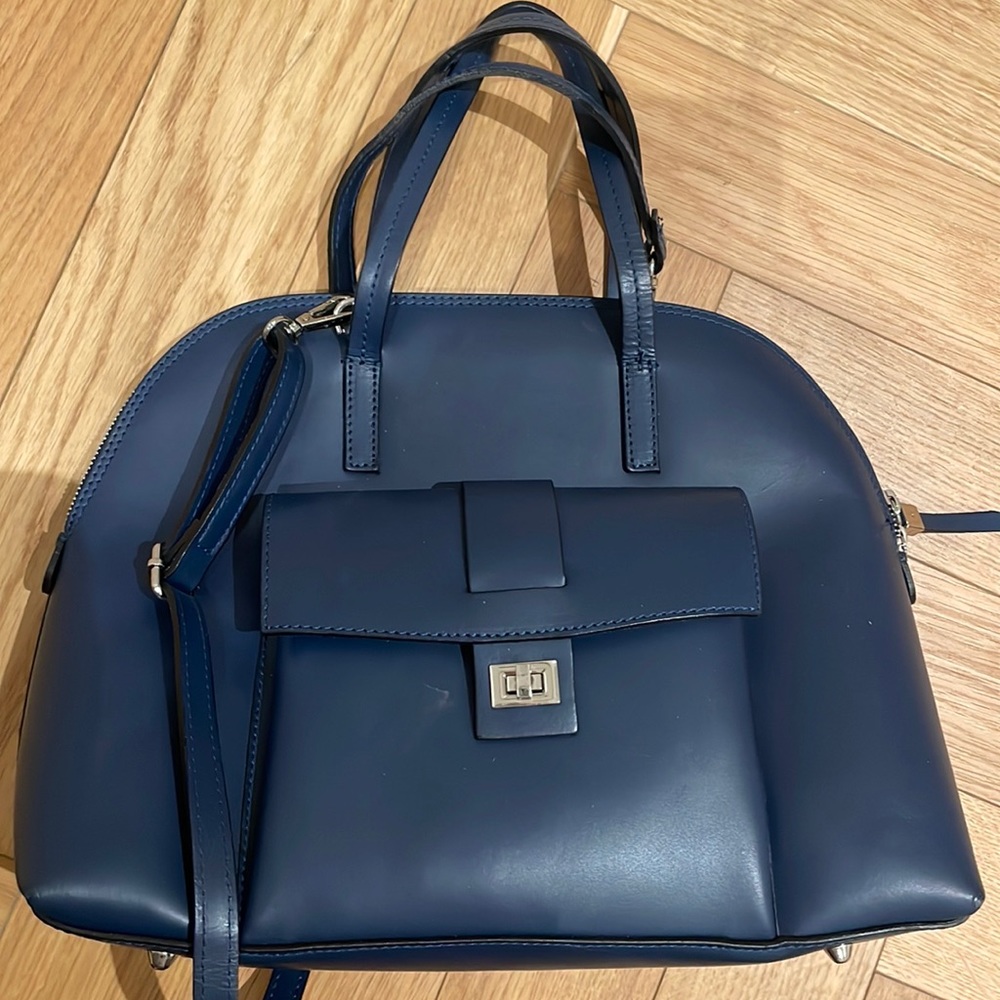 Blue Claudia Firenze leather bag